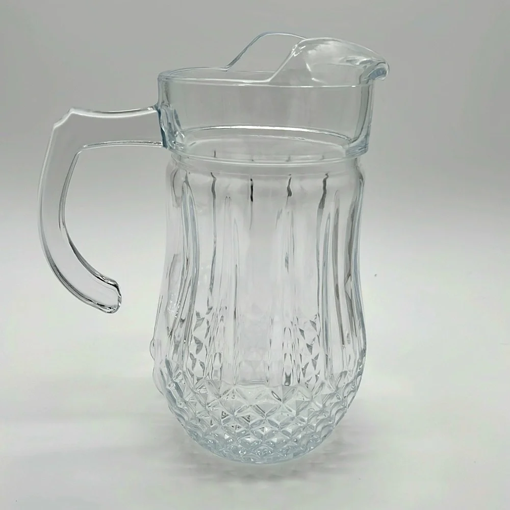 Gibson Home Brunson Glass Pitcher - Diamond Pattern